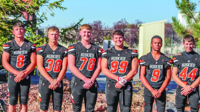 Burlington’s Football Seniors honored at Senior night: Kole Walker, Cole Gotfredson, Matt Tempany, Taft Winters, Parker Cook and Teddy Ball. Courtesy photo