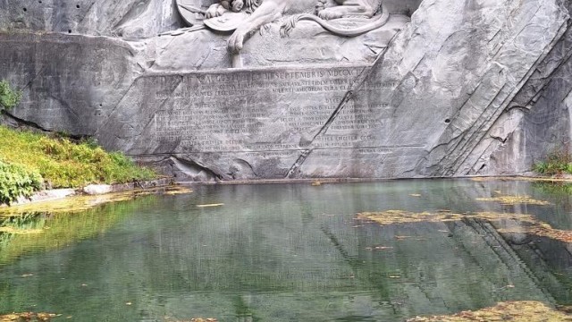 The Lion Monument in Lucerne, Switzerland was a moving experience for Madi. Madi Nelson