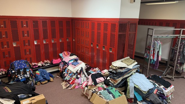 Donations for the Basin Rec’s clothing giveaway have started to come in. Courtesy photo